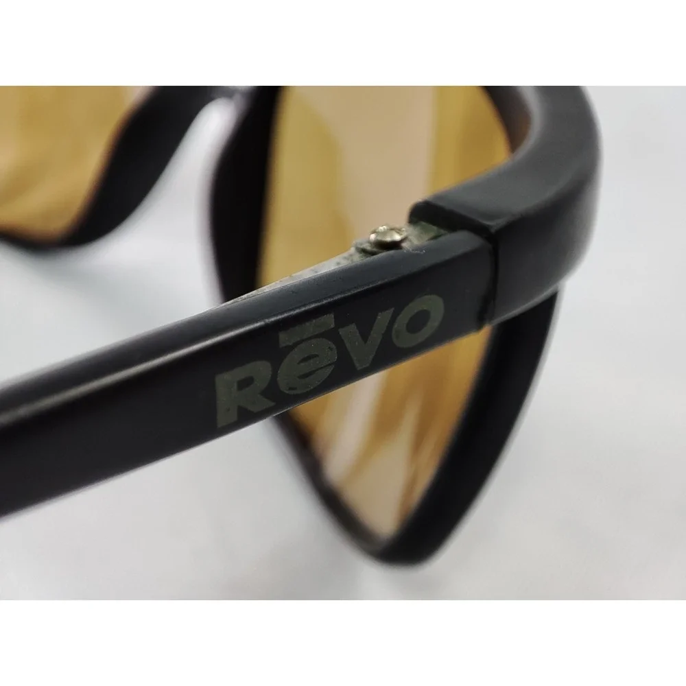 Vintage Revo 1006-001 H2O Sunglasses Polarized Glass Lens Wrap France Black‎